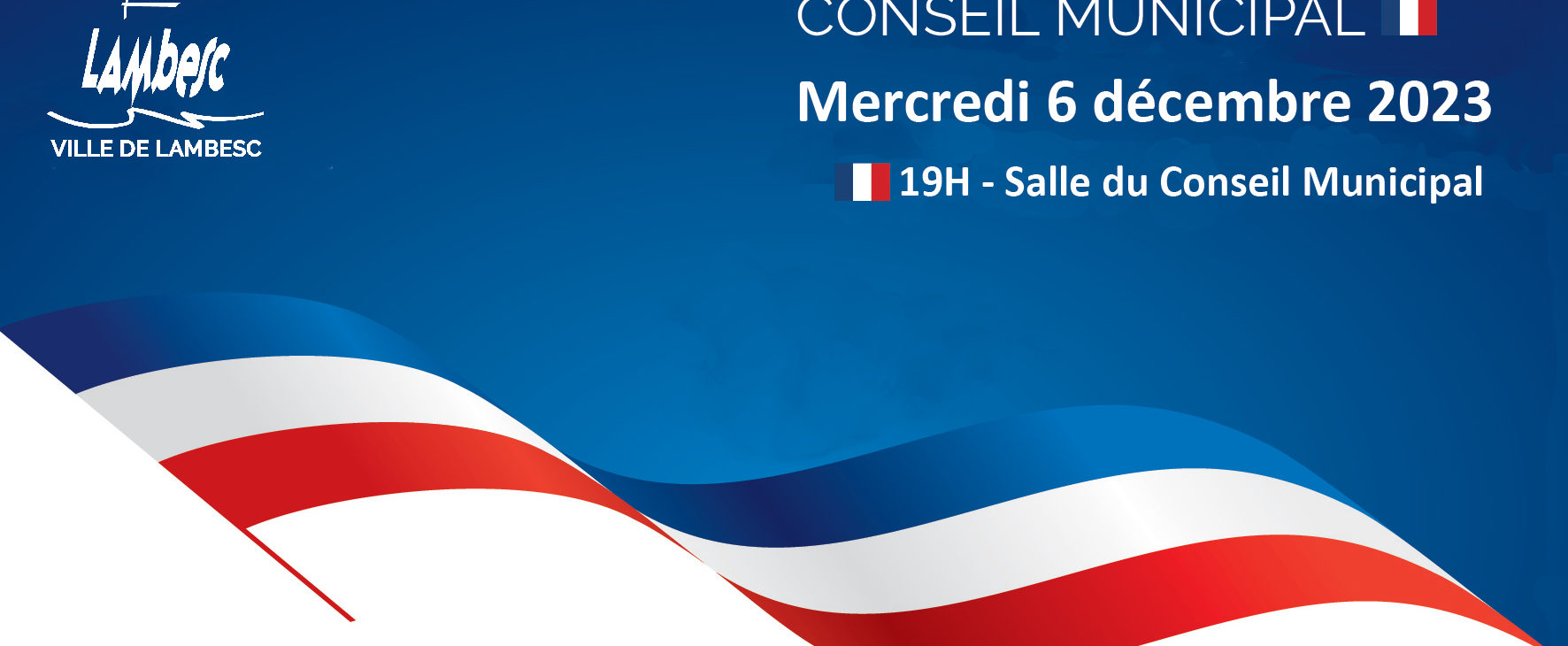 Séance du Conseil Municipal – Mercredi 6 décembre