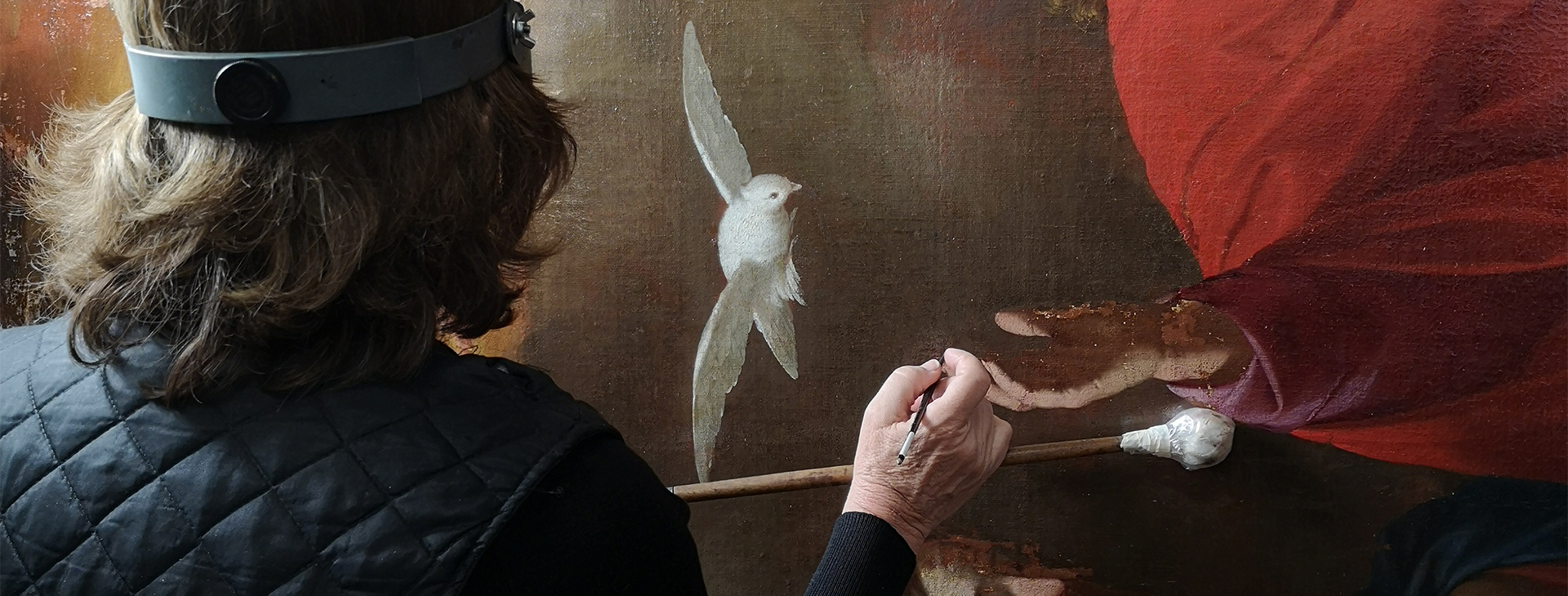 Avancées de la restauration de La mort de Saint Joseph par Jean Daret