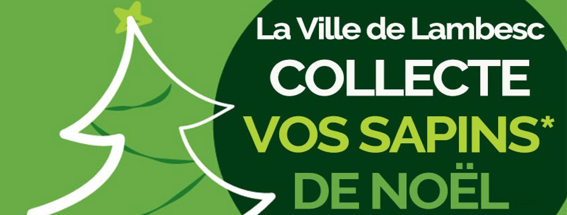 La Ville de Lambesc collecte vos sapins de Noël !