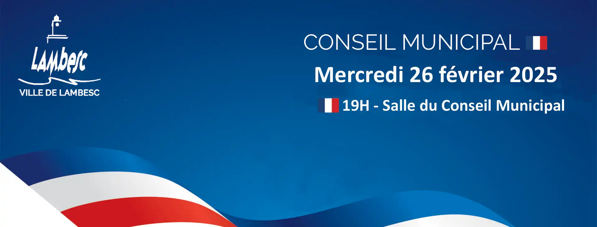 Séance du Conseil Municipal – Mercredi 26 février