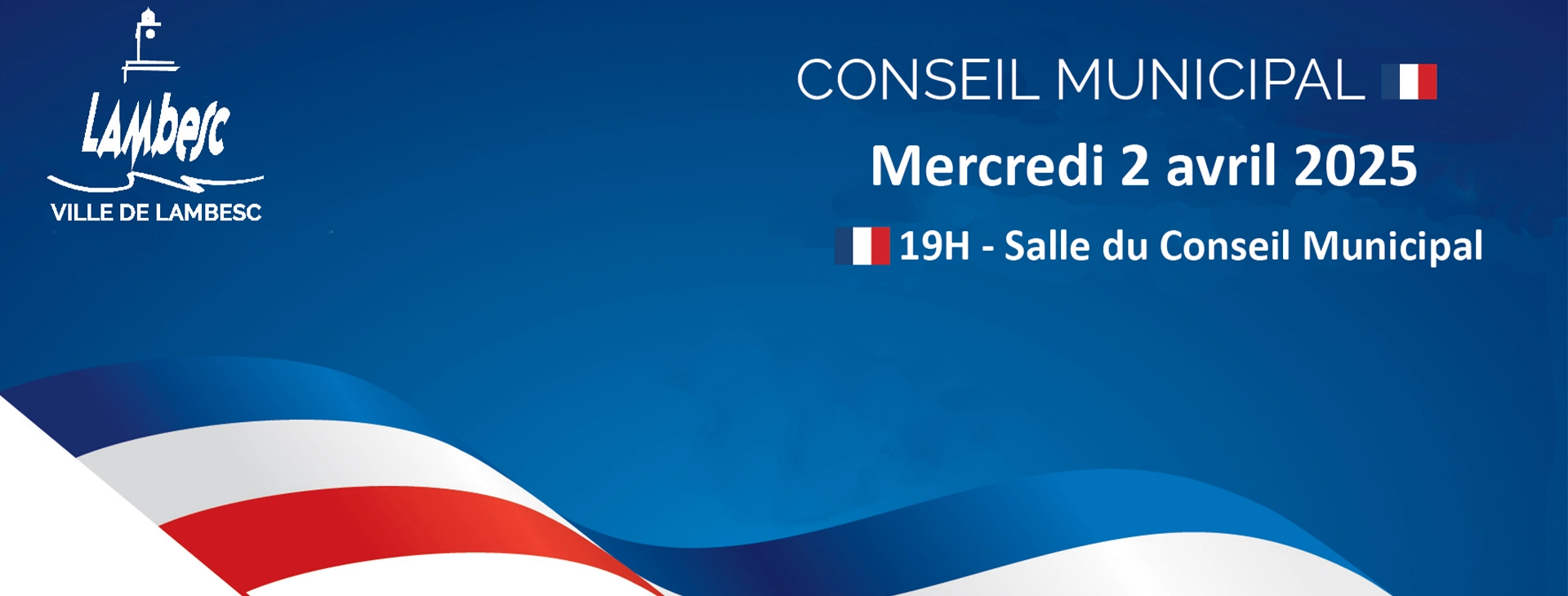 Séance du Conseil Municipal – Mercredi 2 avril